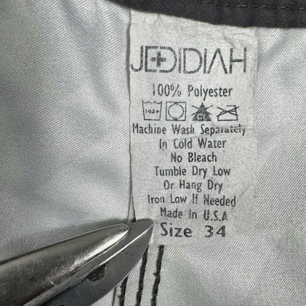 Jedidiah Men’s Board Shorts Size 34 Green Gray Triangle Surf Swim USA